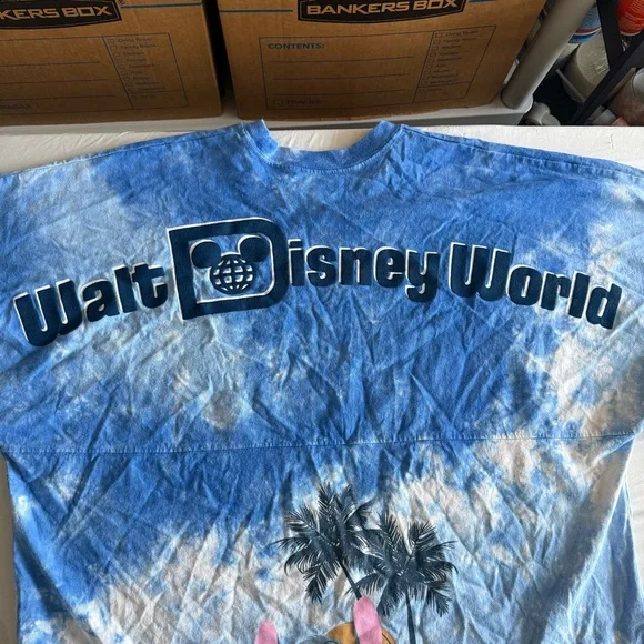 Walt Disney World Stitch Tie Dye Spirit Jersey Size Large Pullover Sweatshirt - Picture 8 of 16